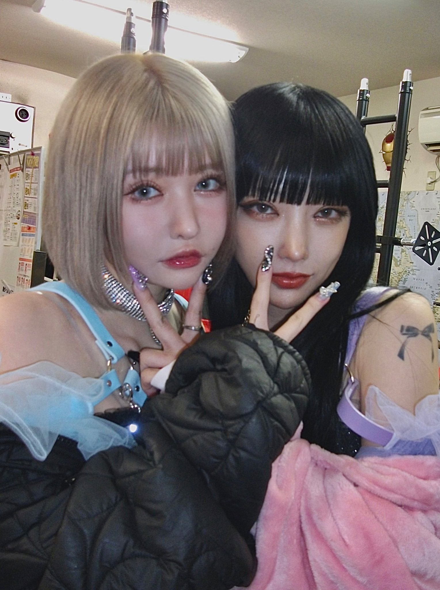 悪魔のキッス　チェキ　2枚セット　かてぃ　かなの 悪魔のキッス かなの かてぃ チェキ