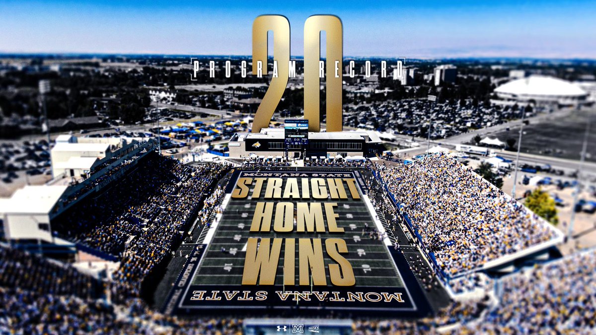 #FunFactFriday: Class of 2024, the last time the Bobcats lost at home, you were in middle school! Longest active home winning streak in FCS! Thank you Bobcat Nation for making Bobcat Stadium one of the toughest places to play in college football! #FFF #WinTheSkyOwnTheState
