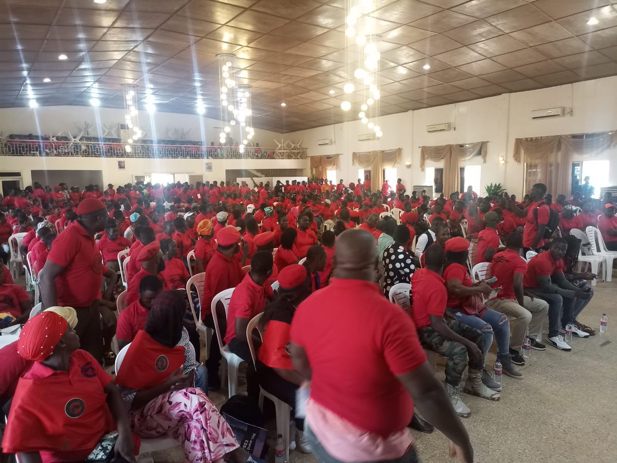 FloydShivambu's tweet photo. Best Wishes to the Economic Freedom Fighters of Liberia under the capable leadership of @EmmanuelGonquo5 for convening the 1st National People’s Assembly! The EFF Liberia is Government in Waiting and a dependable force of our people! No retreat! https://t.co/q1XRyY78RN