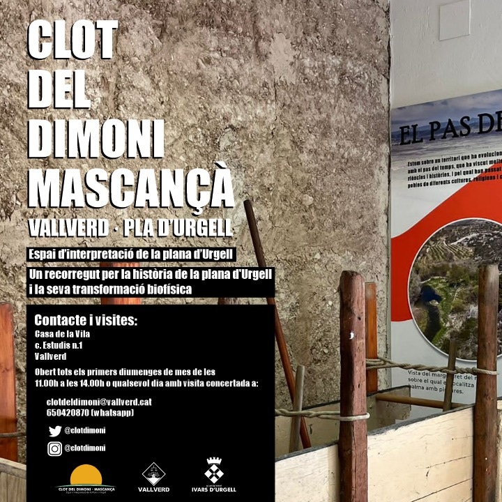 👉 Aquest diumenge vine al Clot del Dimoni de Vallverd i descobreix la història i la natura de la plana d’Urgell 🌾 
🕑 Obert de 11.00 h a 14.00 h 
Més info a clotdeldimoni@vallverd.cat o WhatsApp: 650 420 870 #clotdeldimoni #vallverd #planaurgell #patrimoni #cultura #turisme