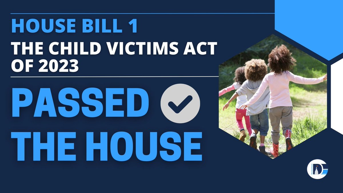TODAY, the House PASSED the Child Victims Act of 2023 so those who were victims of child sexual abuse can receive justice.