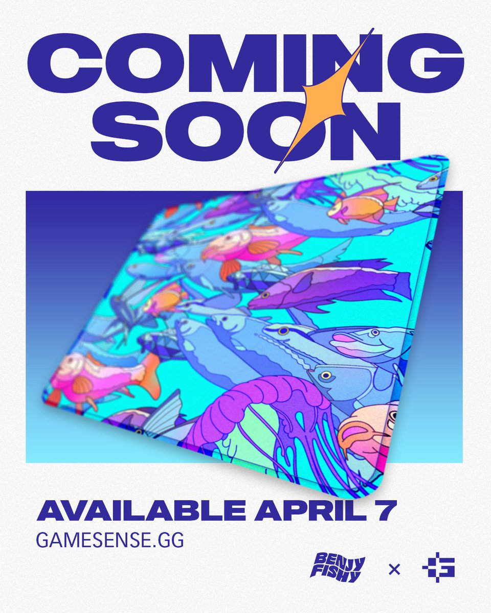 my first ever mousepad release introducing the benjyfishy x