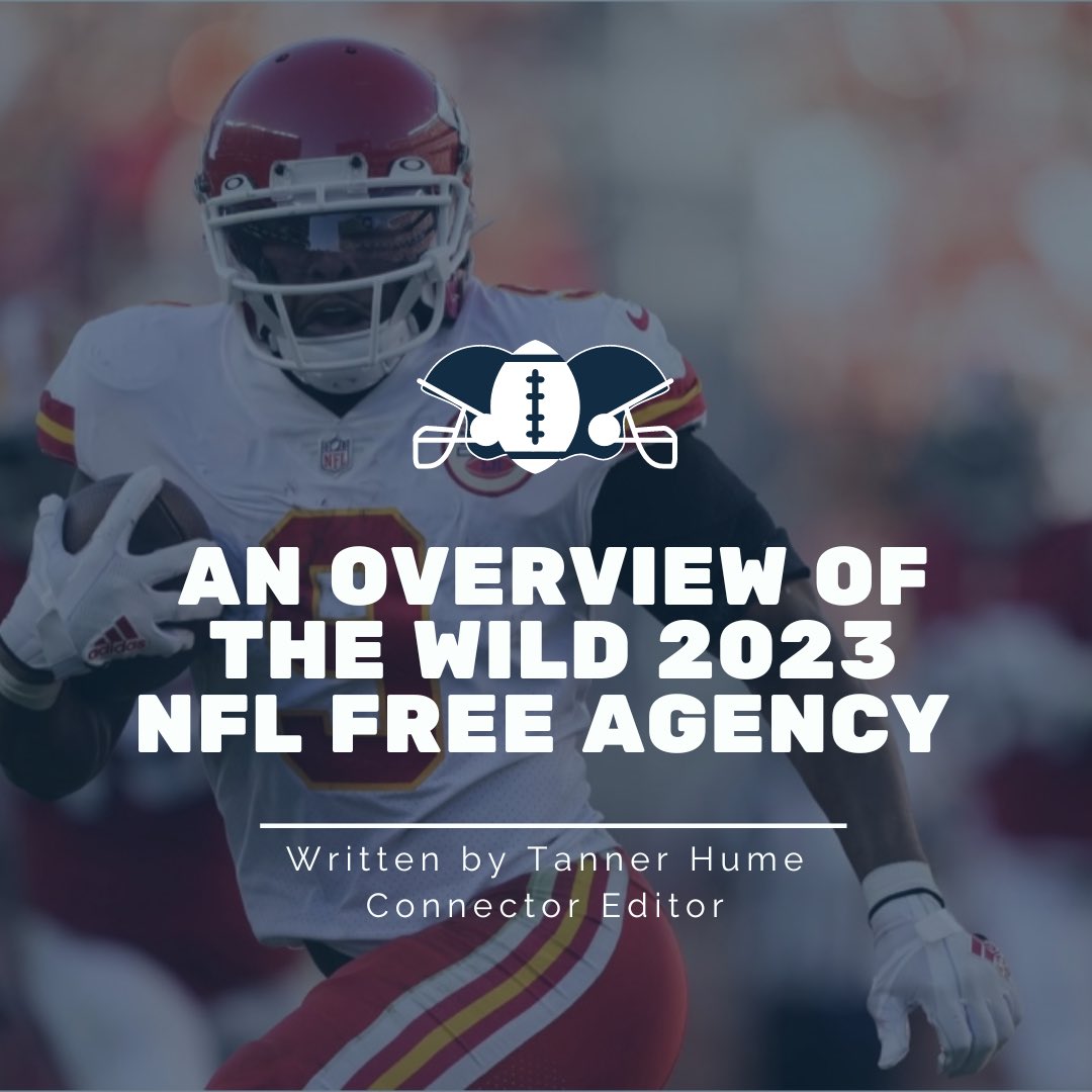 An overview of the wild 2023 NFL Free Agency. 

📱 Click link below to read!

📸 (Photo courtesy of Chowderandchampions.com) “Wide receiver JuJu Smith-Schuster signed with the Patriots this offseason.”

umlconnector.com/2023/03/an-ove…