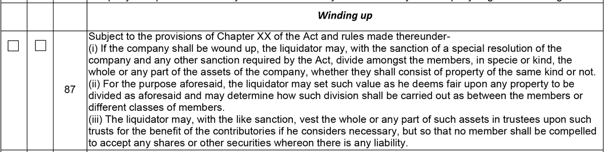 CSPrakashJoshi1's tweet photo. Now look at this new aoa vs old aoa, Read both the clauses and do apple to apple comparision, these black dots completelty ruins the interpreation and how should I ref,  Clause 90 of AoA and 3rd Black dot, Kuch padkhe likhe log rakho apni team mai @MCA21India @icsi_cs @theicai https://t.co/GQzkKsjFbI