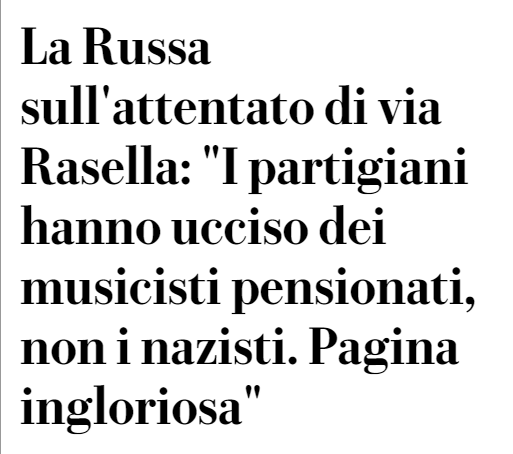 per decenni, dal Dopoguerra il lento, continuo tentativo di riscrivere la Storia e normalizzare il fascismo è rimasto più o meno sottotraccia. Oggi lo vediamo alla luce del sole, nei palazzi della Repubblica #LaRussa