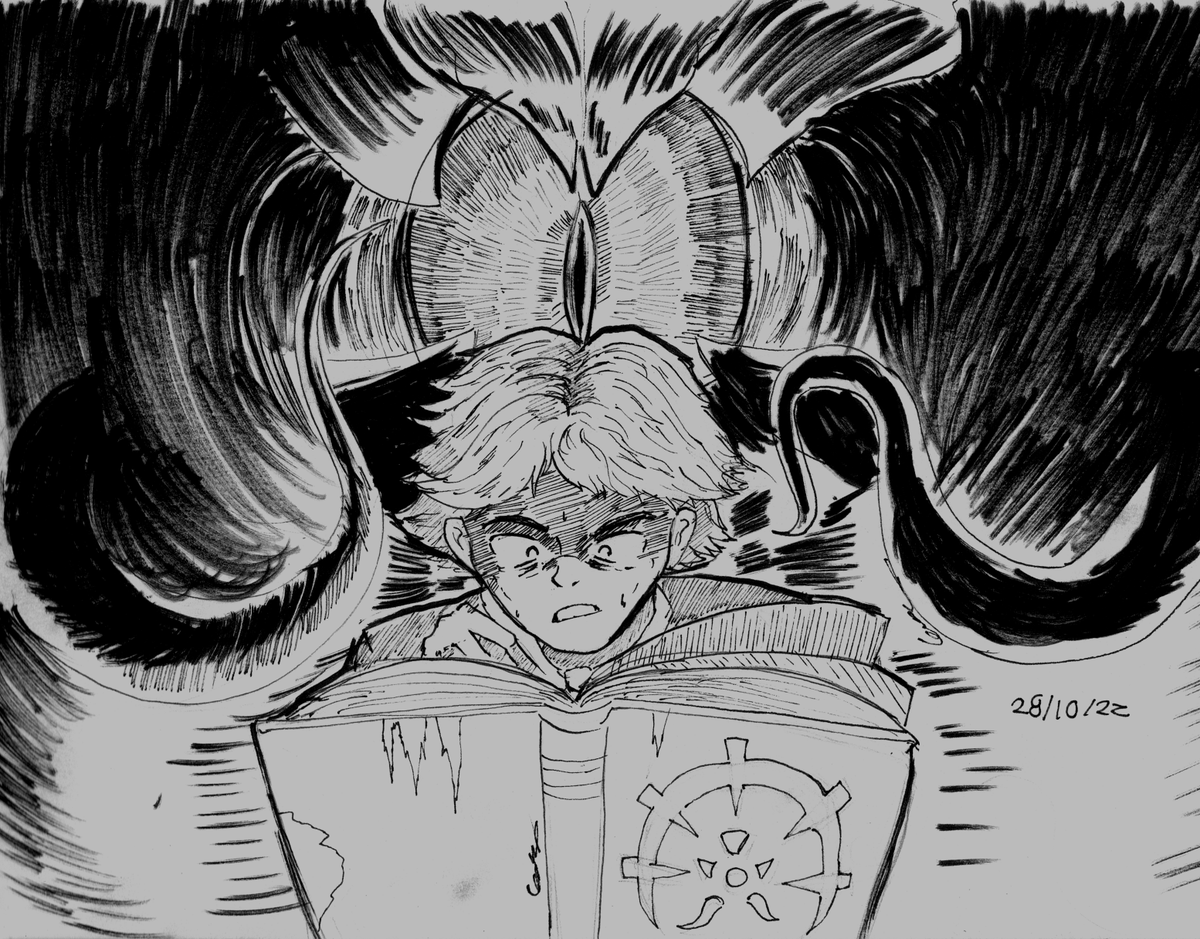 heartlessmushr1's tweet photo. Hi, I made these during Inktober and I am still infinitely happy with them- https://t.co/k2OUmlj5BG