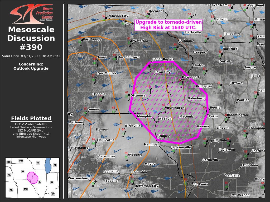 TDS Weather on Twitter "NEW AN UPGRADE TO A HIGH RISK FOR SEVERE