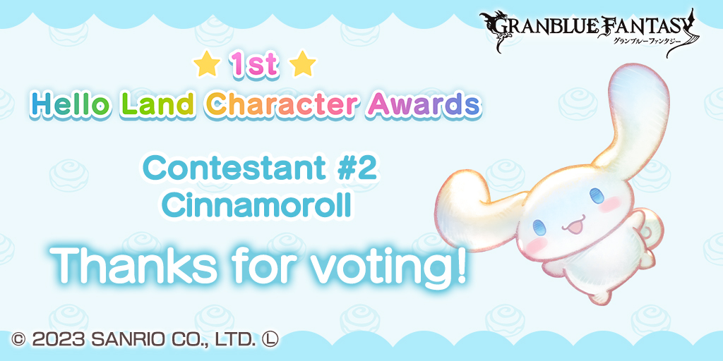 oneputready's tweet photo. The 1st Hello Land Character Awards are underway! I voted for this character today! https://t.co/docZRaujTo