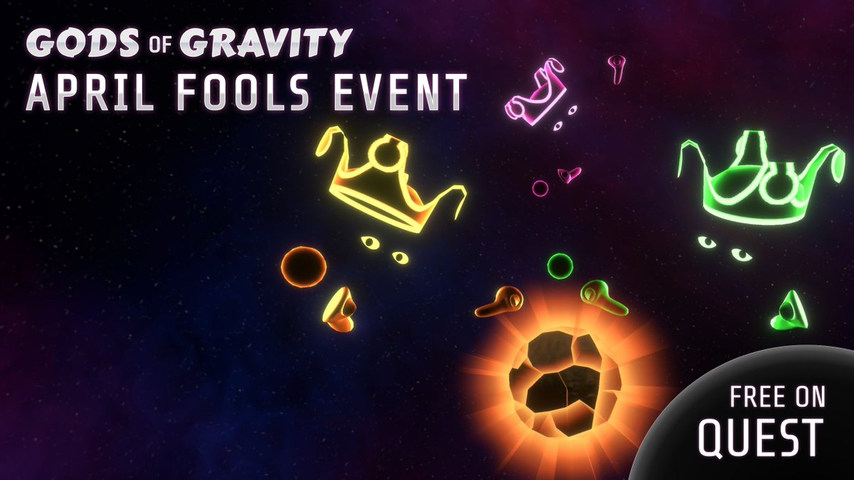 April Fool's Event is LIVE! Download now and play the God of Fools! 

oculus.com/experiences/qu…

#VR #Meta #AprilFoolsDay