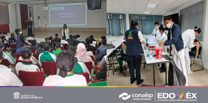 Continuando con las actividades de la 9ª semana de protección a la salud “Conalep Saludable”, se llevaron a cabo conferencias, campaña de vacunación para el cuidado y preservación de la salud de nuestra comunidad Conalep.
@israeljero 
@CONALEP_Mex 
#OrgullosamenteCONALEP