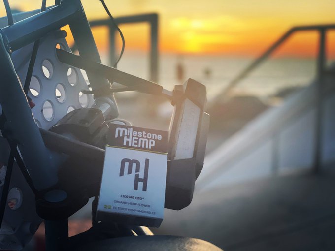 Have you ever watched a sunset over the ocean? U should with a @MilestoneHemp  DONTE15 for 15% off 😋