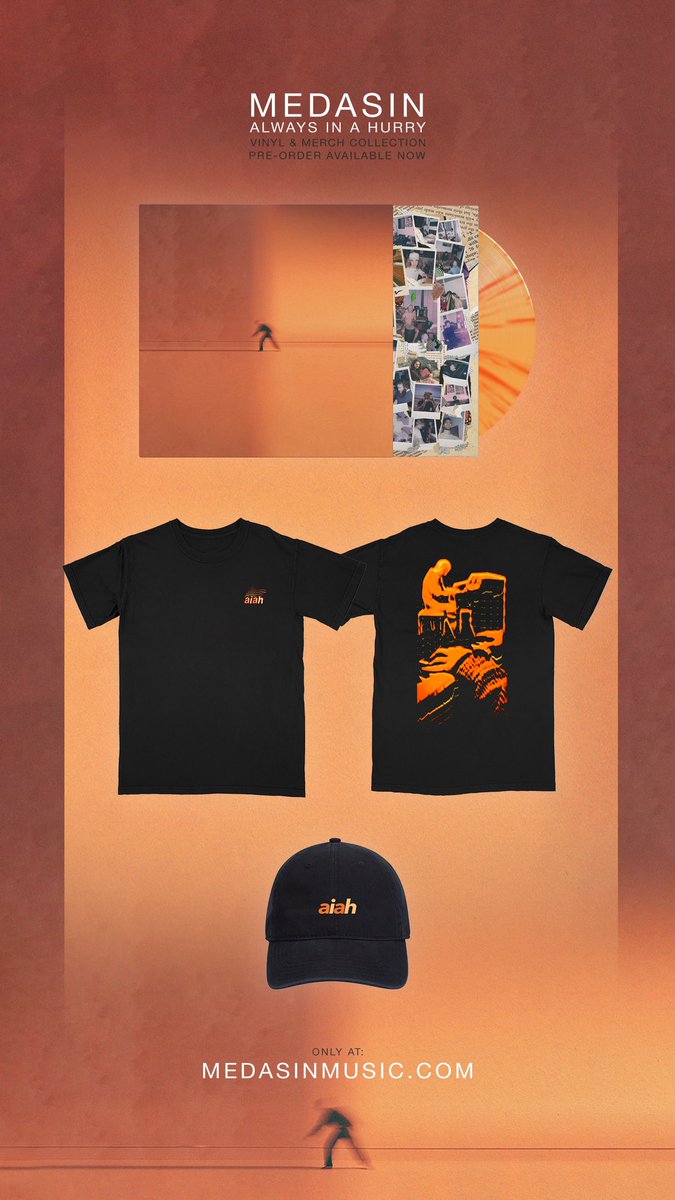 MedasinMusic's tweet photo. https://t.co/4JgDYxOIxL 

Vinyl presale is up (first 100 orders come w a signed polaroid❤️‍🔥)

+ we got nice ass tees and hats

The inner sleeve has a polaroid collage of all the collaborators involved and close friends who inspired me during the making of https://t.co/rllX172c4f