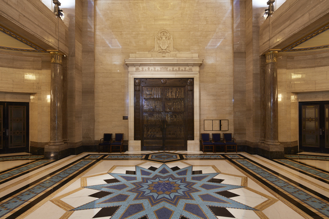 OMLodge's tweet photo. We meet at Freemasons' Hall in central London. Built in 1933 in Art Deco style, it houses lodge meeting rooms with incredible interiors. It has been used as a location for many film and TV shows, from Marvel and Bond films to The Apprentice. https://t.co/8bvKd39W3C
