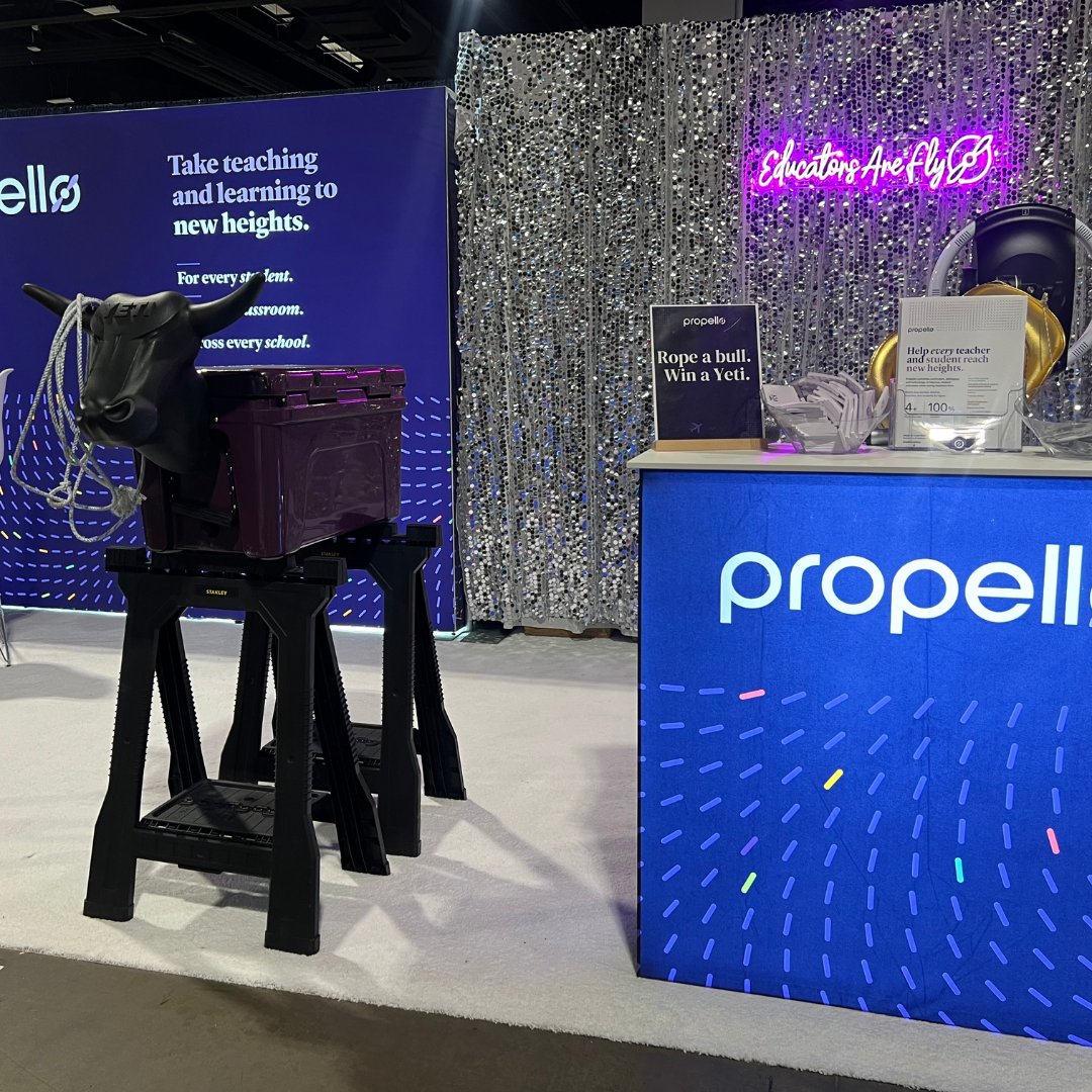 PropelloLearn's tweet photo. Ain’t no mountain high enough to keep us from Colorado! Catch us in Denver at #ASCD23 today until 4/3.
Visit Booth #735 and learn all about the platform that’s here to reshape the way we teach and learn. ✈️
#PropelloLearn #ASCD https://t.co/6Of0Svzu4g