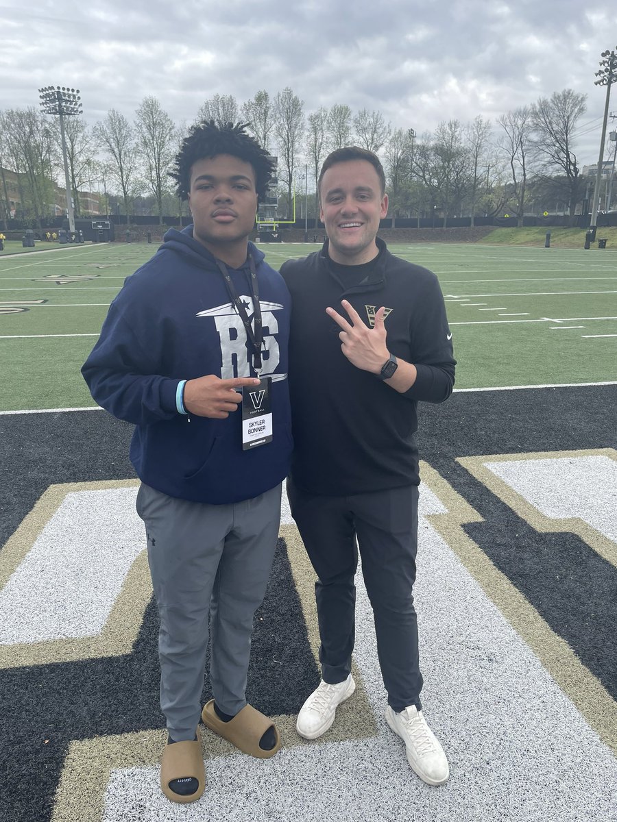 skylerbonner_'s tweet photo. Thanks for the great visit @VandyFootball @NickyV05 @Coach_Lea @CoachHowellVU @Coach_Lezynski https://t.co/duLZTk0c0u