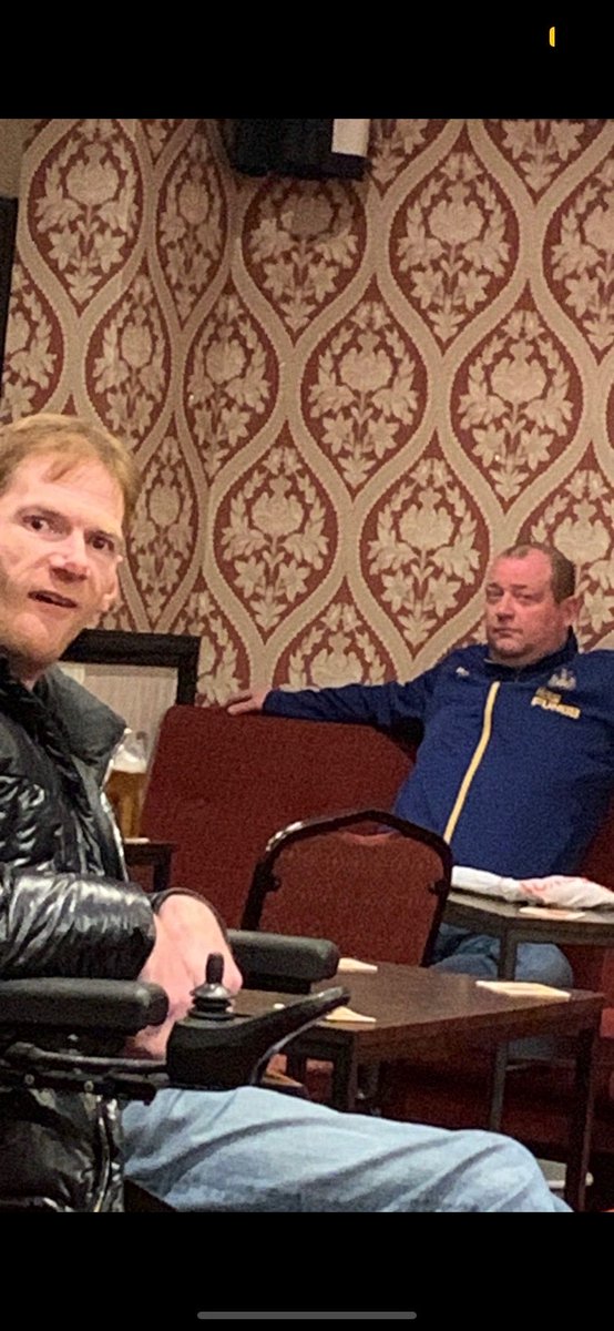 Cramlington derby on Sunday against ⁦@fc_seam⁩ at new Hartley!! One of these is a Paralympic gold medalist who loves the snipers the other other is barred from the pub he manages 🤷‍♂️ #snipers