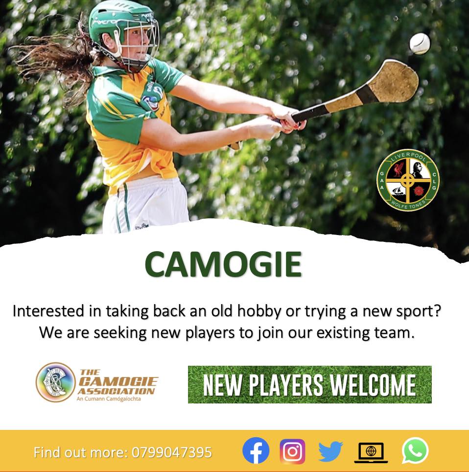 Want to get back in the game? Join our camogie team. Whether you’re after a competitive sport or just a social way to keep active, contact us to get involved.👍 liverpoolwolfetonesclg.com #Camogie #BritainCamogie #LIVERPOOL #Lanigans #OneClubForAll