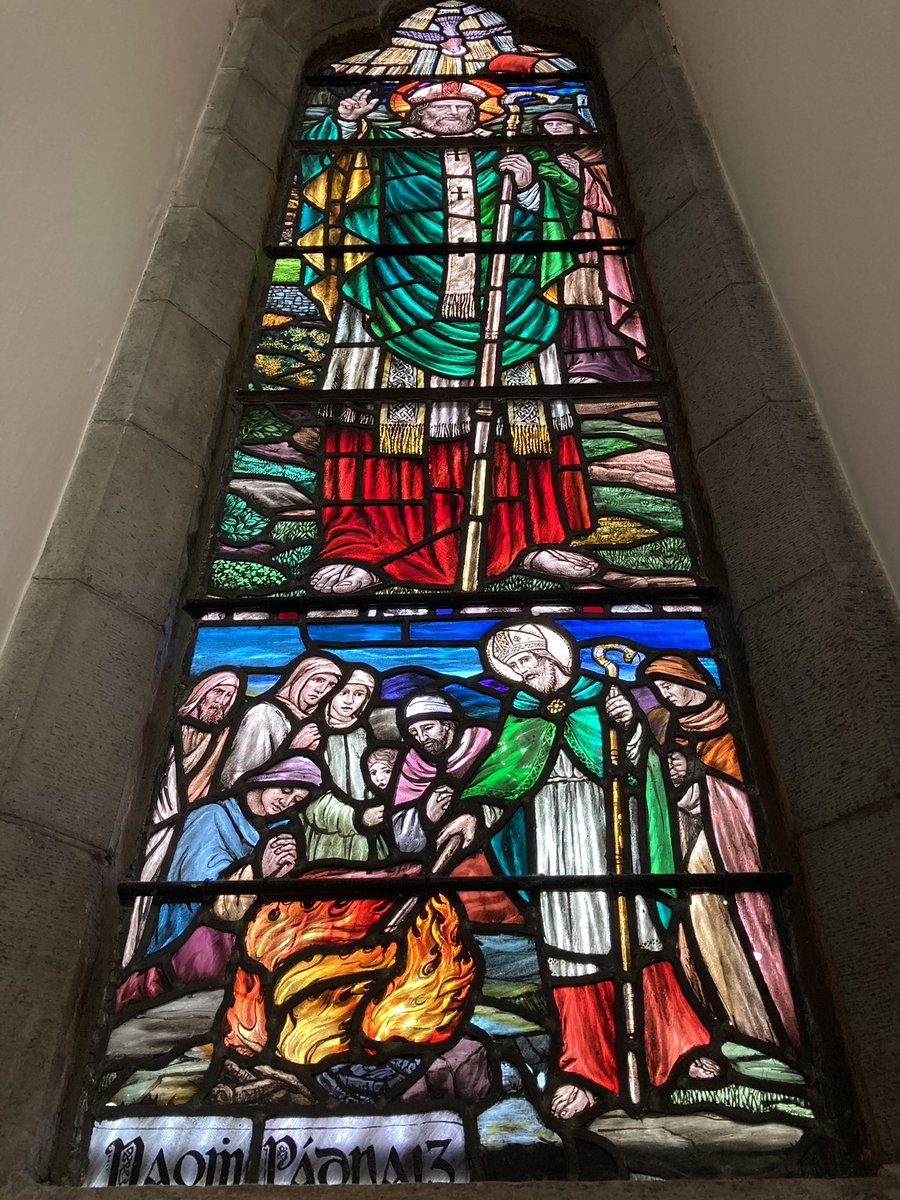 So. After our adventures at Clonmacnoise, we headed to one of the glories of twentieth-century religious art in Ireland: Loughrea Cathedral, that showpiece for the Celtic Revival, the Irish expression of the Arts and Crafts Movement … /1