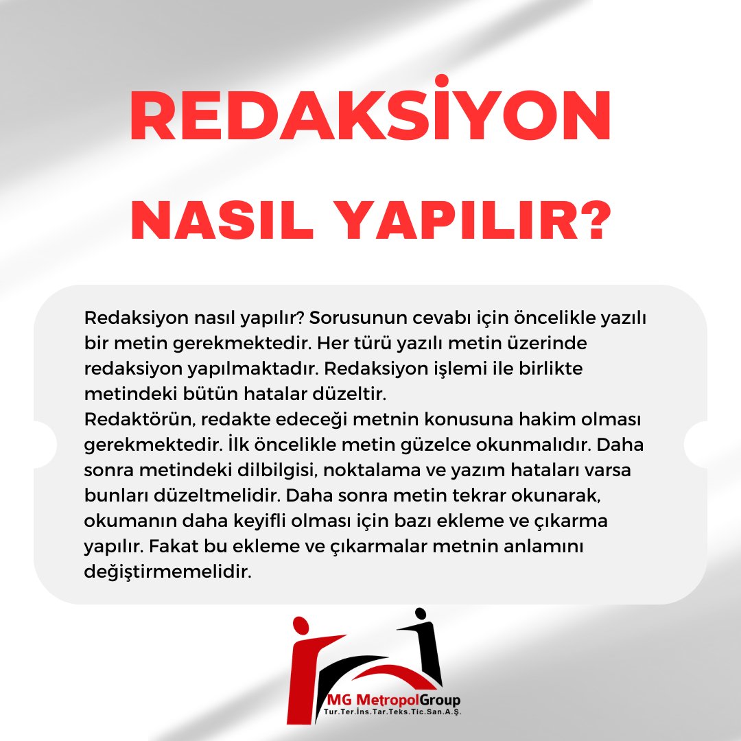 MetropolTercume's tweet photo. Redaksiyon Nedir?
Gelin Beraber İnceleyelim!

#danışmanlık #tercüme #Twitter 

📩 | info@metropoltercume.com
🌐 | https://t.co/WCJISvAaco https://t.co/3qEZtxfHdn