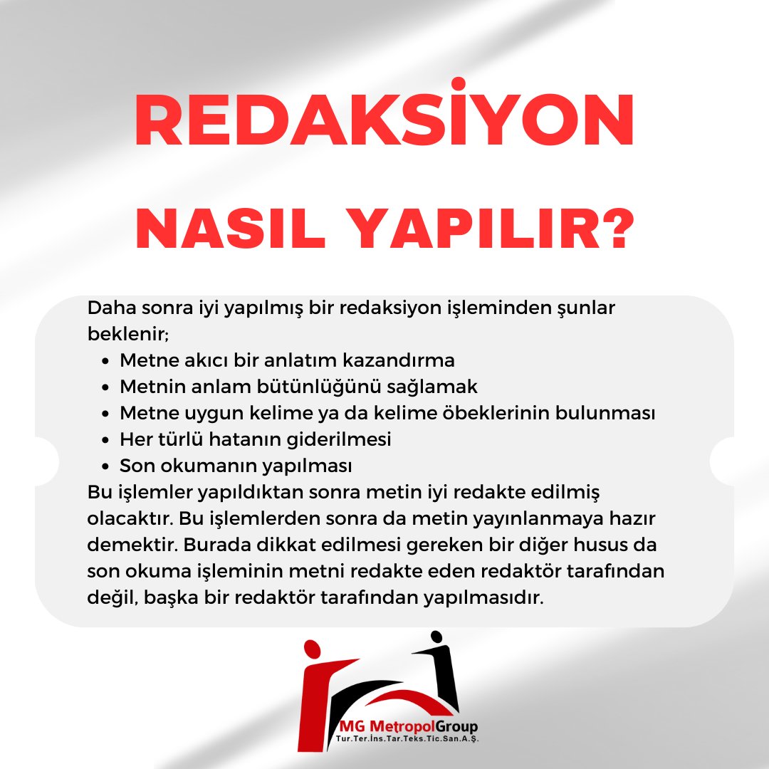 MetropolTercume's tweet photo. Redaksiyon Nedir?
Gelin Beraber İnceleyelim!

#danışmanlık #tercüme #Twitter 

📩 | info@metropoltercume.com
🌐 | https://t.co/WCJISvAaco https://t.co/3qEZtxfHdn