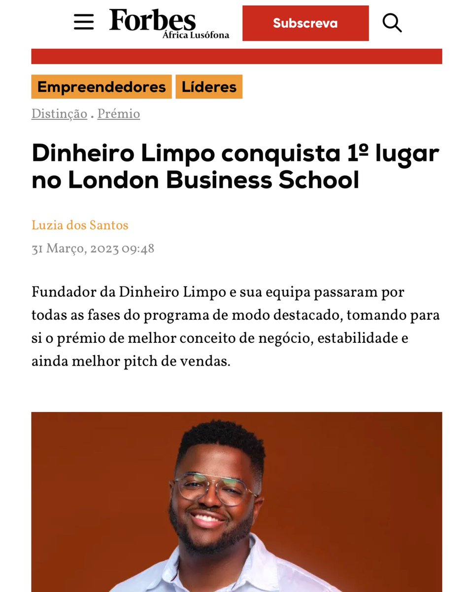 Competimos com 350 pessoas/negócios de mais de 26 países e levamos o primeiro lugar. Conseguimos chamar atenção de vários fundos de investimento para o continente africano e estamos envolvidos em projectos que nos dão muito orgulho. Vamos transformar tudo por meio da educação.
