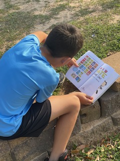 MPElemSchool's tweet photo. 5th grade Reading Marathon picnic style. Our MPE Panthers love to read. @katyISD_ElemIC Katy ISD #mpepanthers #katyisd #ktintervent #katyread #KatyReads https://t.co/bhVa0uD31U