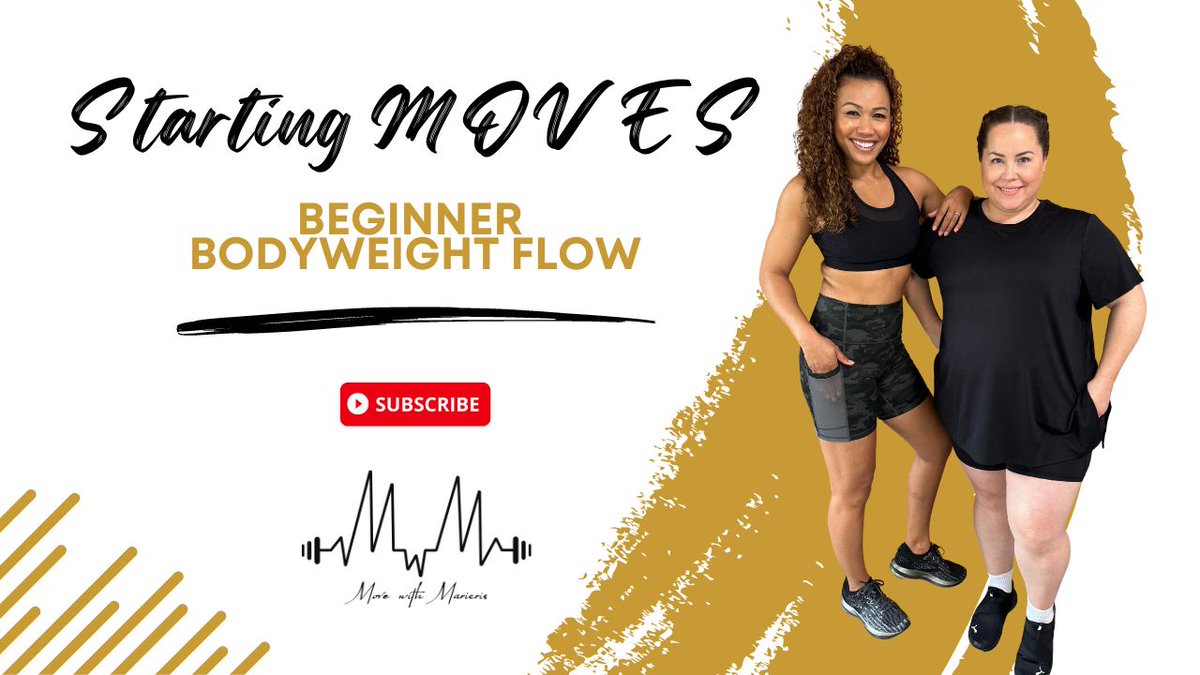 NEW!! Starting MOVES - Beginner Bodyweight Flow Workout! | Bodyweight Workout | Move with Maricris

#MoveWithMaricris #StartingMoves #BeginnerFitness #BeginnerWorkout #BodyweightWorkout 

linktw.in/vEx9pG
