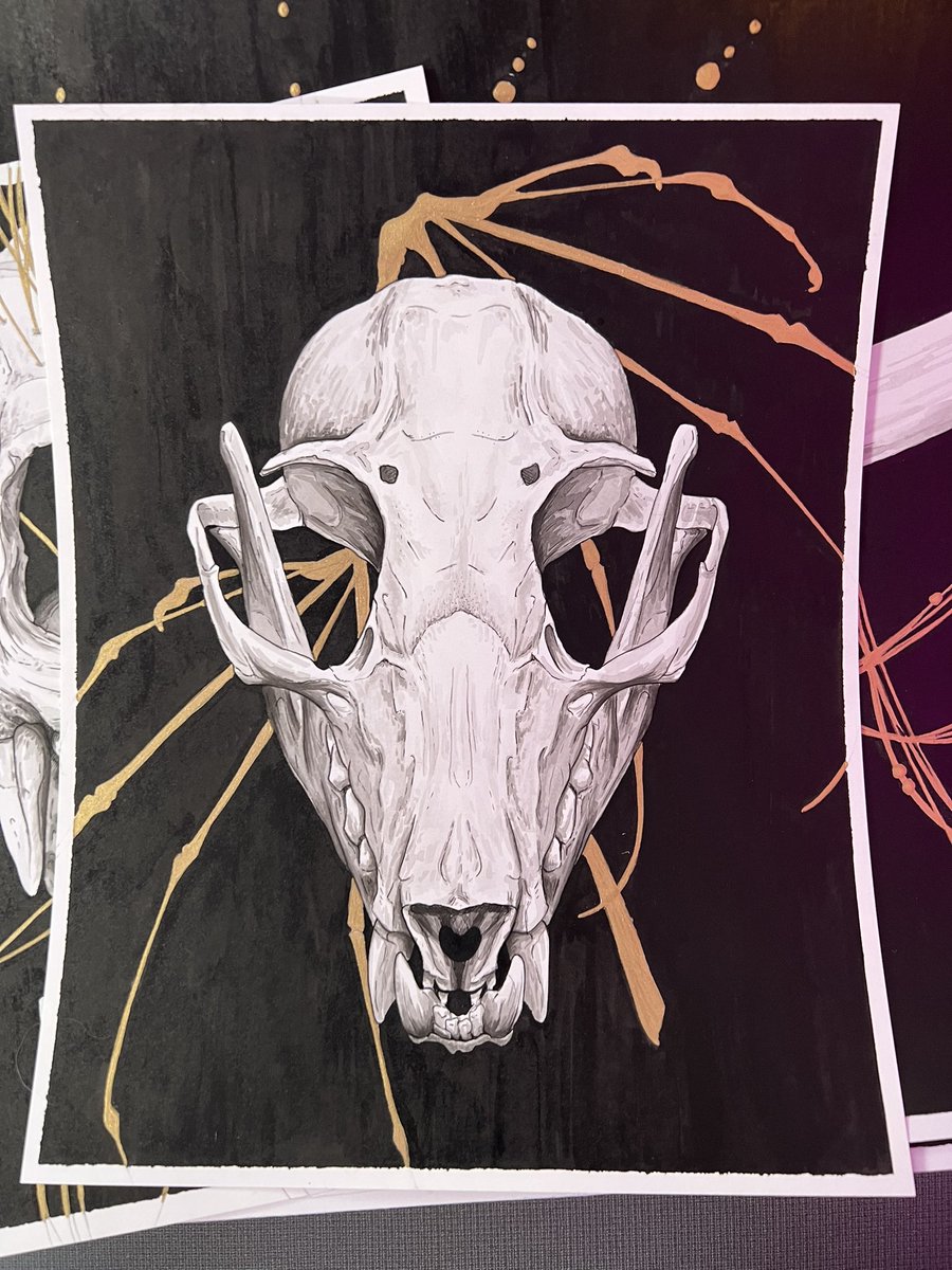 KayyStation's tweet photo. QRT with your skulllsss 💀 

all ink babaaaay 🖌️ https://t.co/szUK536glP