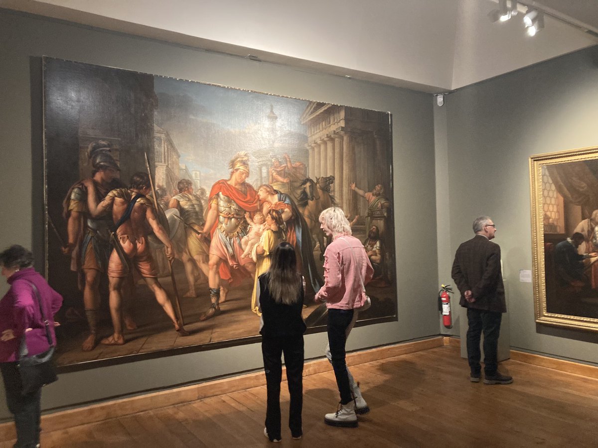 TAHG_Glasgow's tweet photo. Thanks to @GettyFoundation for for #conservingcanvas training funding to enable us to have two Gavin Hamilton paintings as part of #reframed @hunterian art gallery reopening. https://t.co/Wl6T1Is5qL