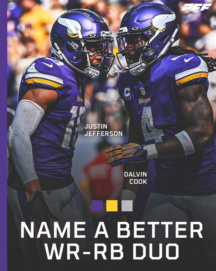 Is there a better RB-WR duo in the NFL? 👀