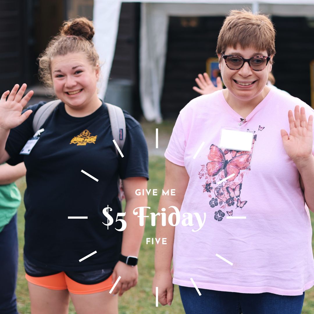 Got an itch to do something good?  It's 5 o'clock on $5 Friday and Camp PARC needs YOU! Make your five-dollar donation and be a part of something extraordinary! #fivedollarfriday #donate #campparc2023 #dosomethinggood