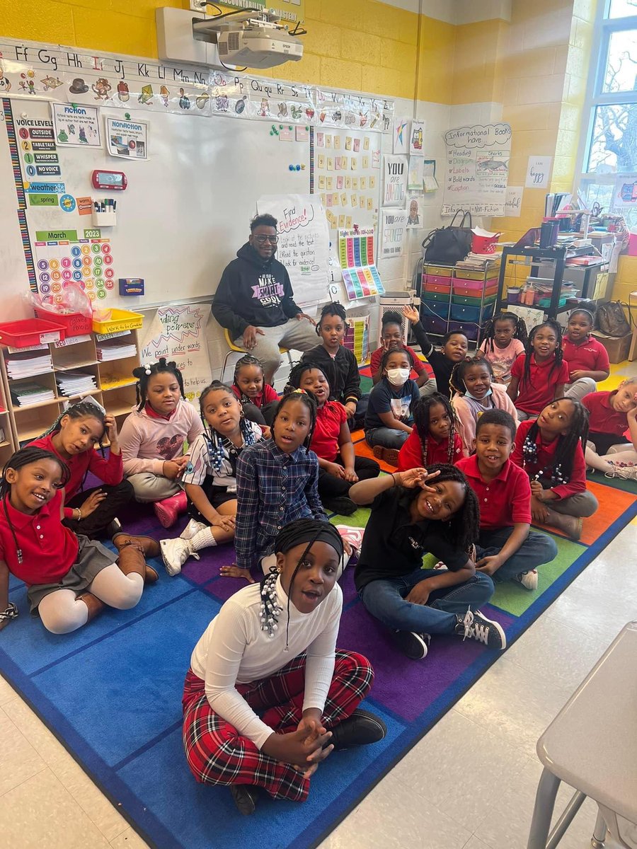 AnthonyTilghman's tweet photo. I had a great time reading my children’s book to the scholars today at @AchievementPrep and talking about @makesmartcoolus. Much love to the amazing educators and leadership for the invite and I look forward to coming back. #MakeSmartCool https://t.co/tiJyFs2noa
