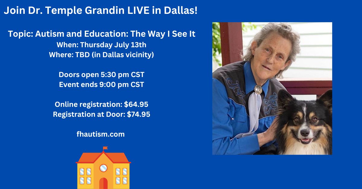 RT <a href="/fhautism/">Future Horizons</a>: Join Dr. Temple Grandin LIVE in Dallas, TX❗

In this live, in- person conference, Temple will give valuable information based on her new book, “Autism and Education.” 

Register here: tinyurl.com/yckkebk3