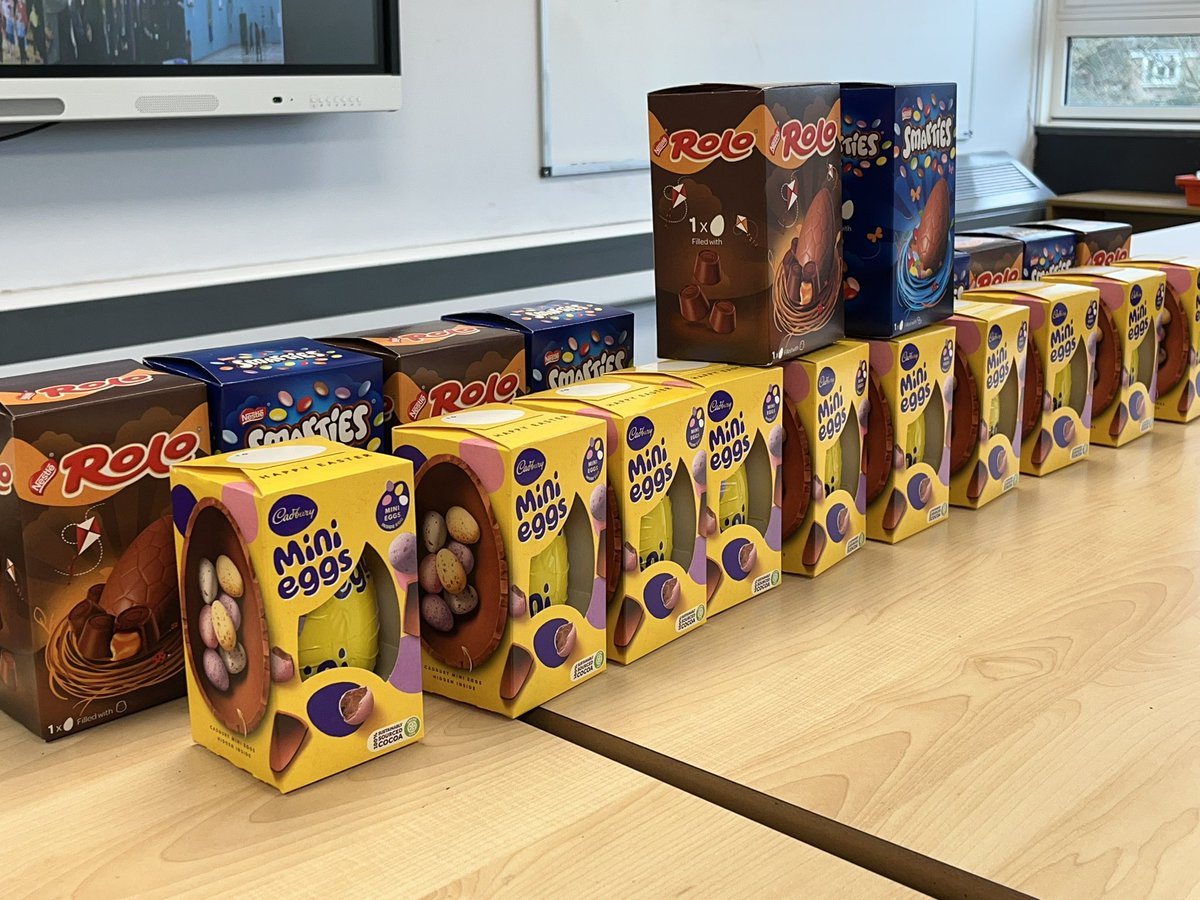 Happy Easter everyone 🐣 9S couldn’t wait to get their hands on these… <a href="/AldersleyHighSc/">AldersleyHighSchool</a>