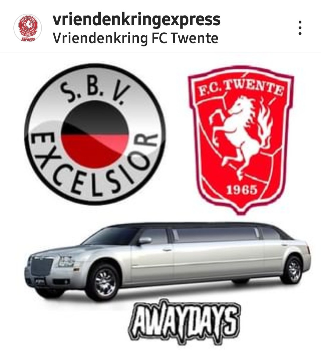 VKEXPRESS65's tweet photo. Beste mensen,

Door omstandigheden zullen we morgen niet met 2 bussen afreizen naar Rotterdam.
De busmaatschappij heeft geen beschikking over 2 bussen. Daarom reizen we af met een dubbeldekker en door Kurten ter beschikking gestelde, jawel, een limousine.

Wil jij kans maken om https://t.co/4aHcgiUXMj