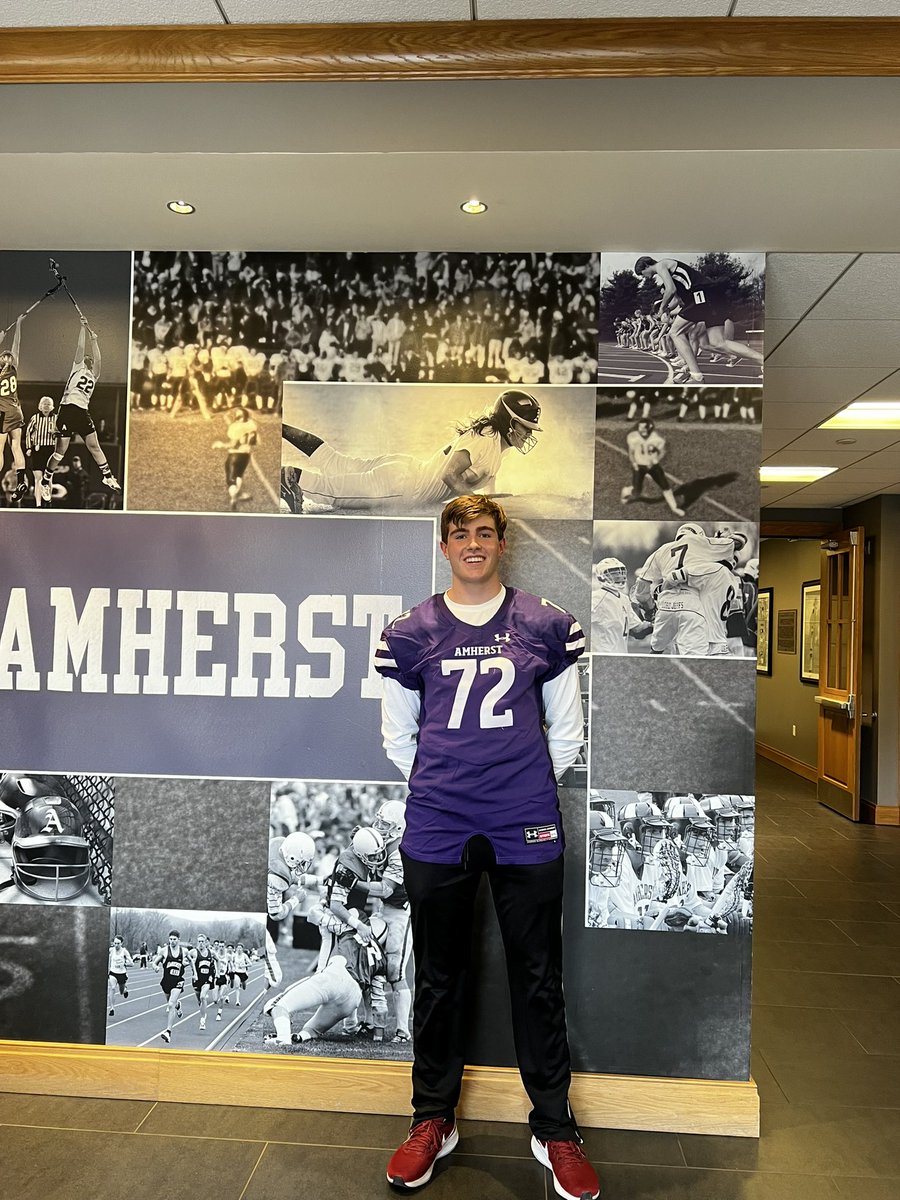 Thank you <a href="/AB_balogh/">Alex Balogh</a> and <a href="/CoachEJMills/">EJ Mills</a> for showing me around <a href="/AmherstCollFB/">Amherst College Football</a> today. I had a great time seeing the school and the facilities!