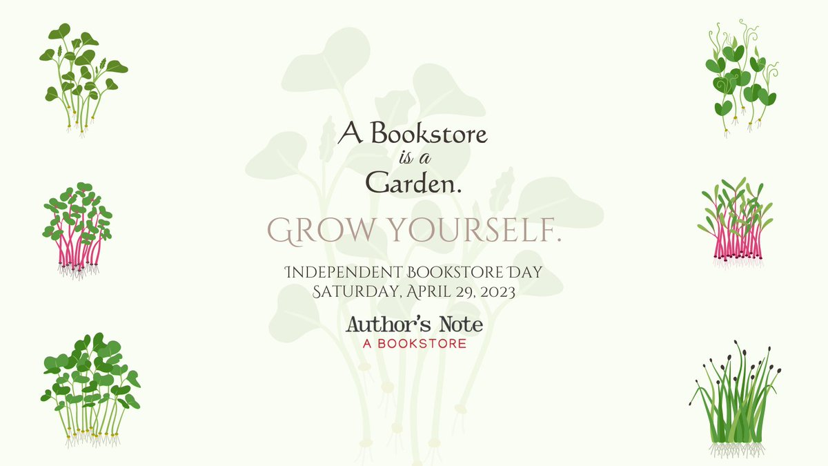 Save the date! Independent Bookstore Day is Saturday, April 29th, and we have lots in store, so stay tuned for more details. 🌱🌻🌿 #ABookstoreIsAGarden #IndependentBookstoreDay #IndependentBookstore #IndieBookstore #ShopIndie #AuthorsNote #MedinaNY #MainStreetMedina