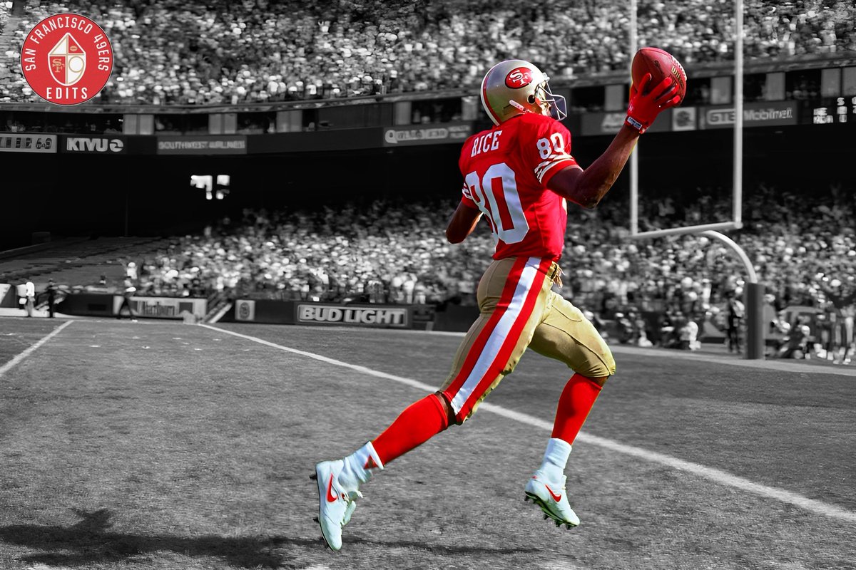 nineredits's tweet photo. Where do you rank Jerry Rice in all-time 49ers player history? #FTTB https://t.co/2VJtoXChgY
