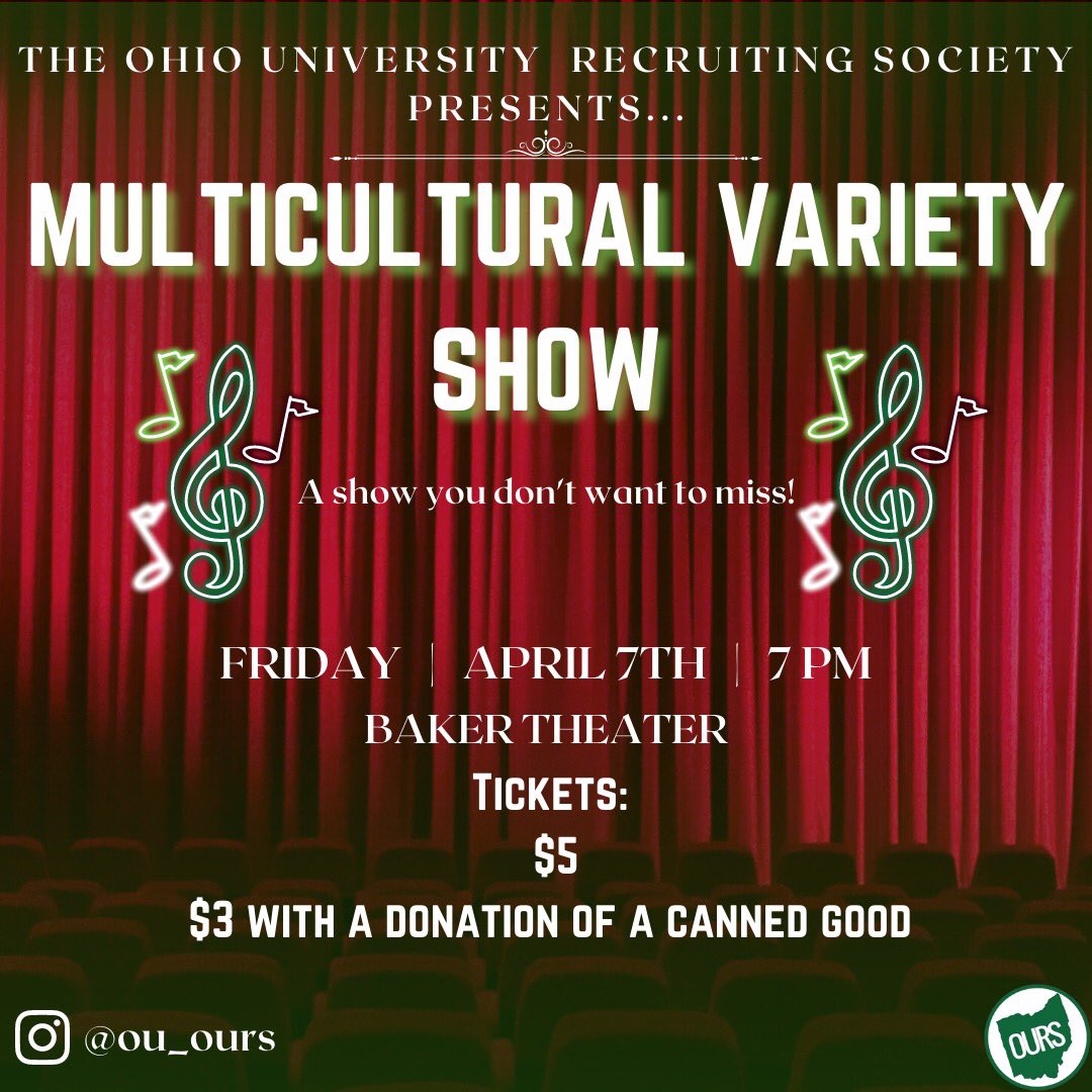 We know you’ve all been waiting for this… M.V.P. is back next Friday, April 7th at 7pm in Baker Theater‼️ Tickets are $5 at the door, or $3 with a donation of a canned good. The performers are ready to entertain so mark your calendars‼️ we can’t wait to see you all there!💚💚
