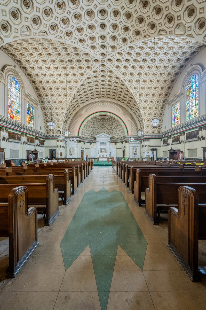 Abandoned honeycomb church