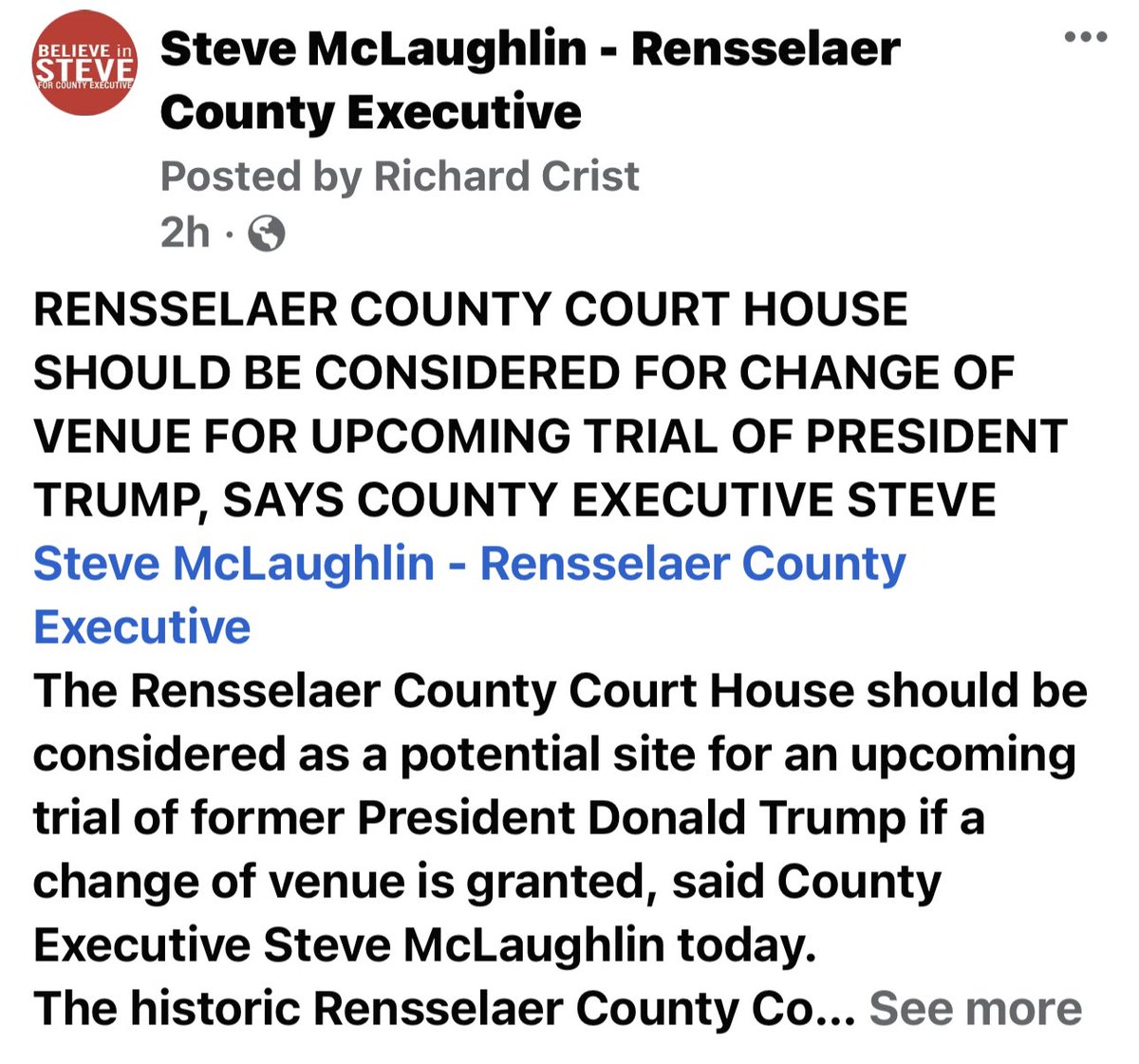 Steve McLaughlin on Twitter