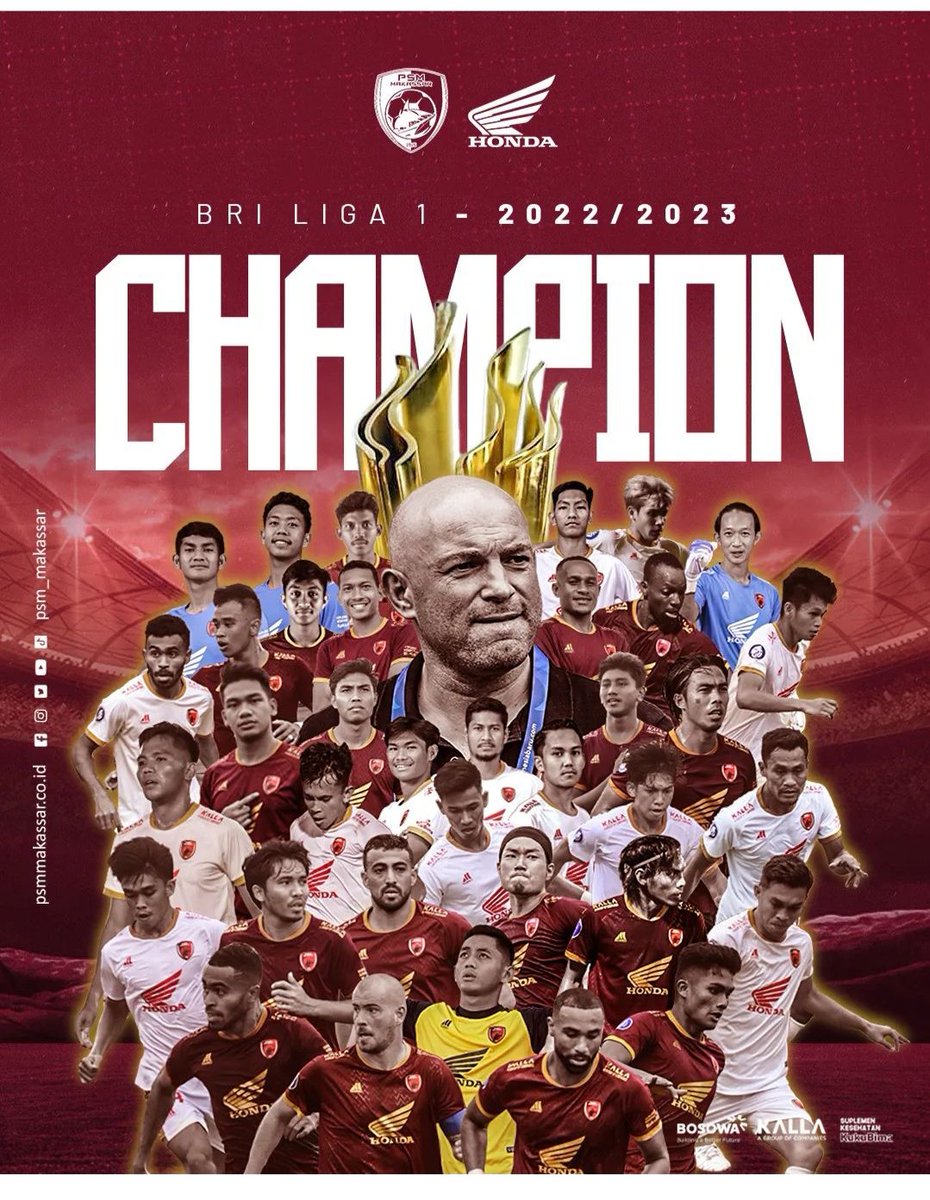 PerdanaCandra's tweet photo. Ewako Tim Andalan ..Champione champione Ole ole ole...@PSM_Makassar 
#Liga1 https://t.co/cuivqEZvzX