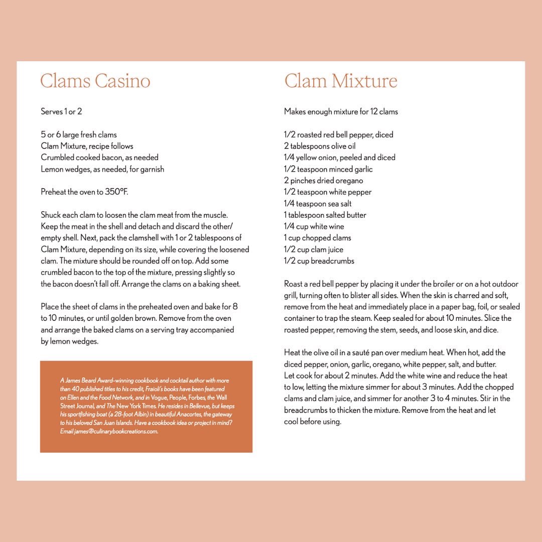 Culinarybc's tweet photo. Author James O Fraioli has been featured in the April issue of the Northwest Yachting Magazine! Find our feature on pages 76 - 77, with a delicious clam recipe! The article can be found at https://t.co/WY8qEvmTTk, and we look forward to sharing more delectable recipes with you :) https://t.co/BiTTGDWSaY