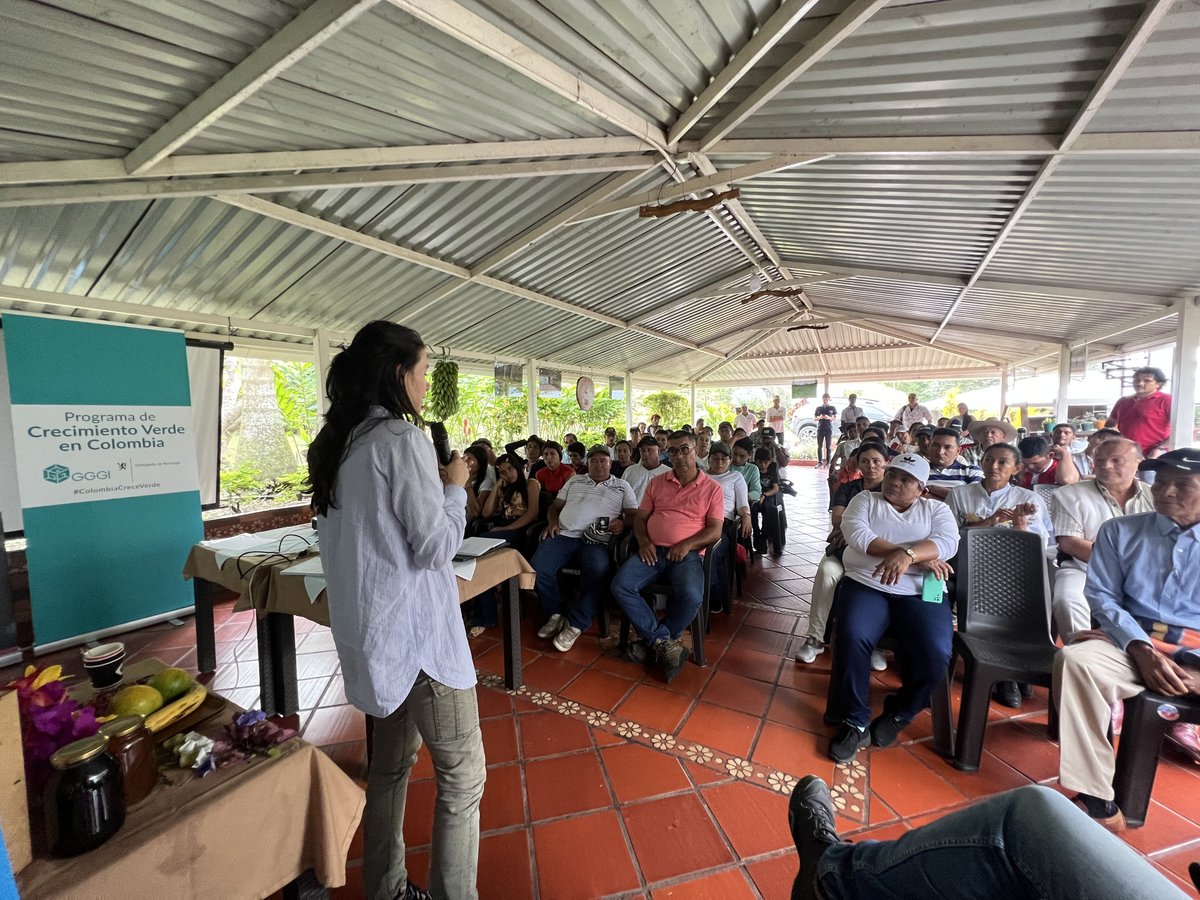 GGGICol's tweet photo. #MetaCreceVerde | Con @NoruegaenCOL y la gira pedagógica en Aula Viva, finalizamos el prog. de capacitación en #SbN en #SanJuanDeArama y #VistaHermosa. ¡7⃣3️⃣ productores aprendieron cómo pueden conservar ecosistemas y recursos desde alternativas de emprendimiento sostenible!🌱💧 https://t.co/xox1zVmVMJ