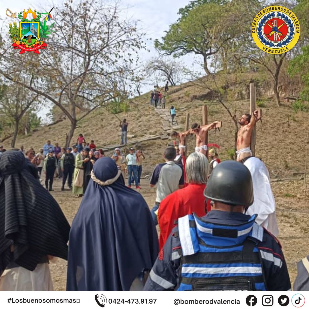 Hoy, #31demarzode2023, el personal del Cuerpo de Bomberos Valencia, efectuó guardia de seguridad y prevención, en la Iglesia San Francisco, con motivo a Viacrucis hasta el Cerro "Filas de La Guacamaya", enmarcado en actividad de la "Semana Santa 2023".

¡Los buenos somos más!👍