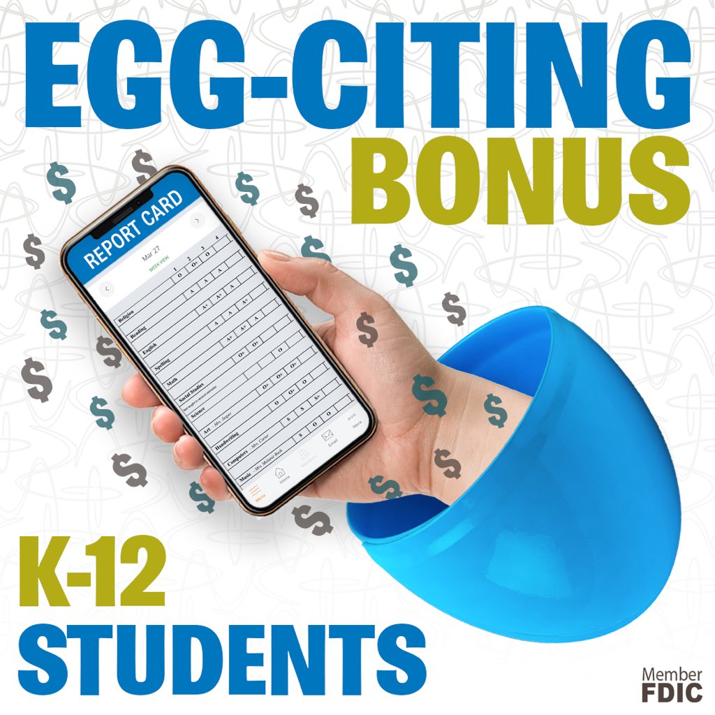 Bank_of_Frank's tweet photo. π¨Parents of K-12 Students: Get your kids π₯-CITED with some EXTRA π° by bringing their report card to BFC! See details at https://t.co/7sG7zczye0
#communitybank #communitybanking #banklocal #banklocally #BFCGivesBack #learn2earn #eggcited #plasticeggs https://t.co/KwkHH8SYSt