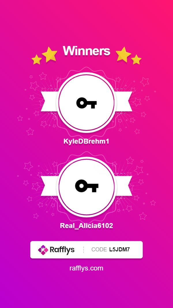 Had to end raffle a little early to make sure wallets are submitted in time. Winners are <a href="/KyleDBrehm1/">Kyle Brehm $NERD 🟠 NFTARMY CLONE LINGO</a> &amp; <a href="/Real_Alicia6102/">Alicia.hiney.sol🍑🐧</a>. Congrats! DM me wallets