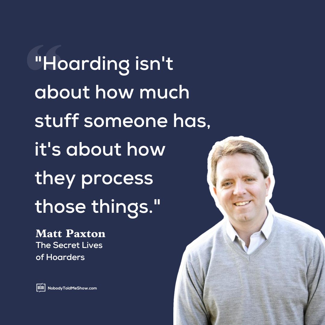 Rethink clutter and processing! 🏡🔄  You can listen to <a href="/IamMattPaxton/">Matt Paxton</a> on hoarding. 
👉 link in bio     #hoarding #clutter #processing #mentalhealth #organization