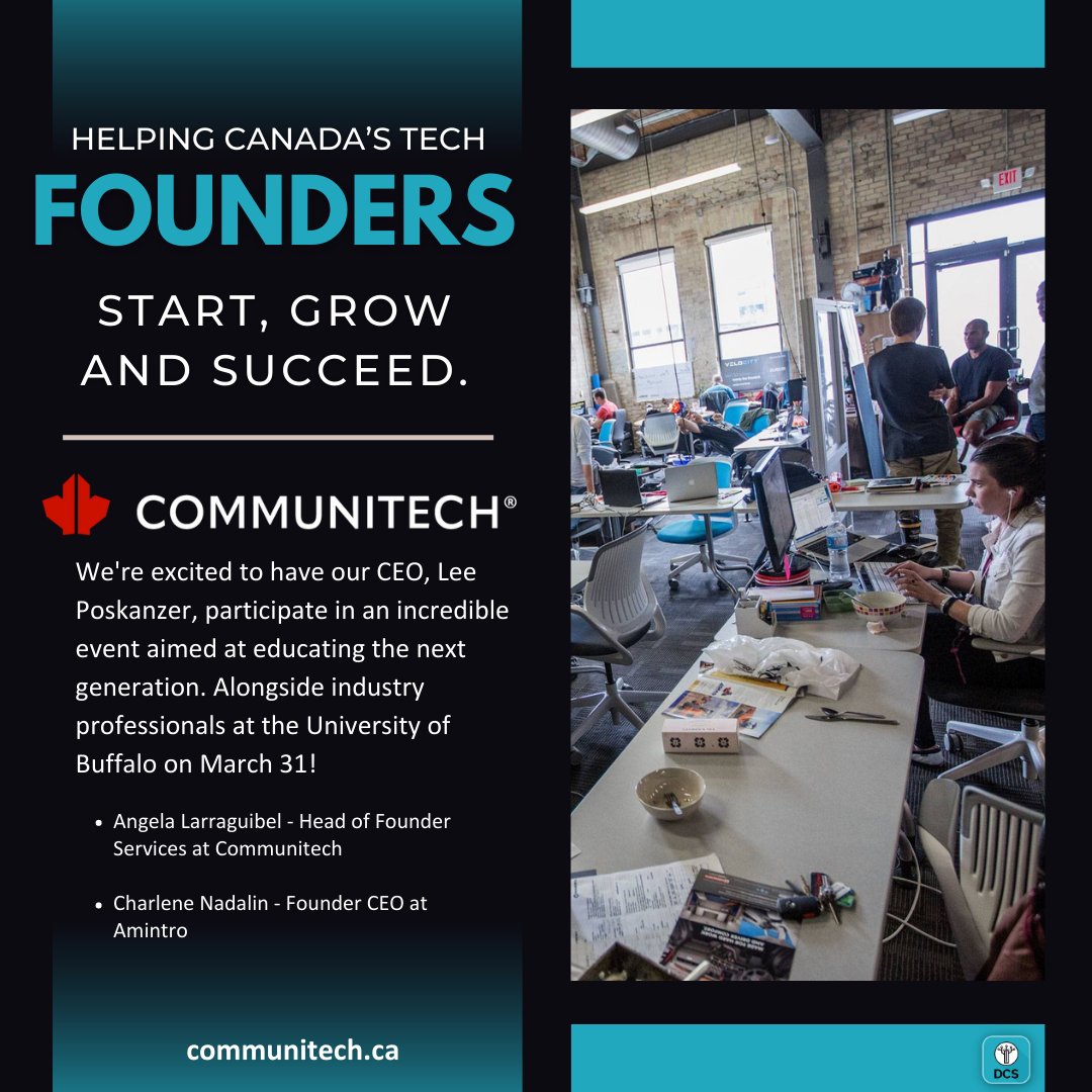 directivecomms's tweet photo. We are excited to have our CEO, Lee Poskanzer, join a group of industry professionals today at the University of Buffalo as he shares his valuable insights on entrepreneurship and digital innovation with the next generation—a special thanks to Communitech. 

#YouthEmpowerment https://t.co/fXbVxBS5pa