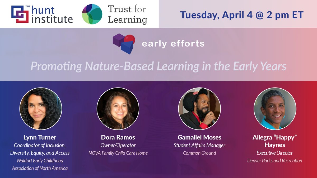 The Hunt Institute on Twitter "RT EllenFrede Naturebased learning